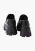 Black - Brushed Leather Monolith Loafers - GLAM MODA